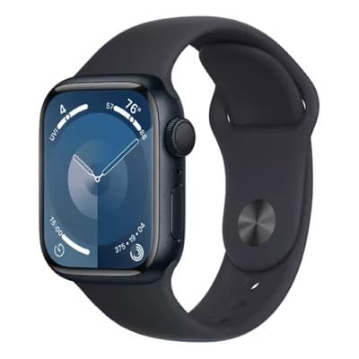 Apple Watch Series 9 GPS 45 mm - Caja Aluminio Medianoche - Correa Deportiva Azul Medianoche S/M - Aceptable (Reacondicionado)