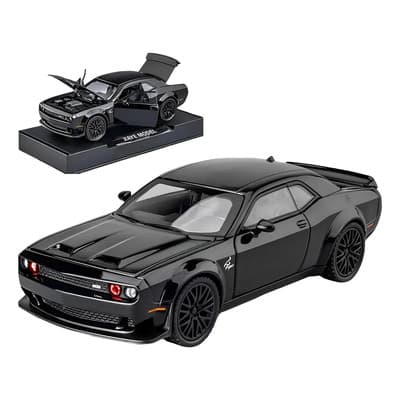 Dodge Challenger Hellcat Metal Escala 1:32 Luz Y Sonido Base. Negro - $285.42 en Mercado Libre | PrecioMX