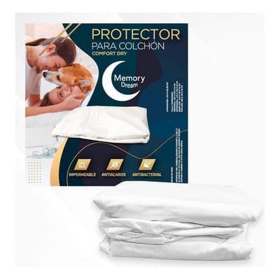 Protector Cubre Colchón 100% Impermeable Queen Size Memory Dream Hipoalergénico Ultra Delgado, Silencioso, Secado Rápido, Antiácaros, Antibacterial, Ajustable Hasta 45 Cm De Altura - $279.00 en Mercado Libre | PrecioMX