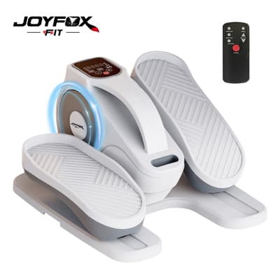 Mini Elíptica Eléctrica Joyfox Blanca Pantalla LCD Mando 12 Velocidades