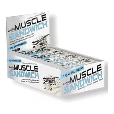Barra De Proteina Muscle Sandwich Muscle Foods Vainilla