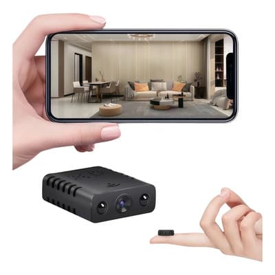 Mini Cámara Espía Oculta Inalámbrica Wifi Con Micrófono Hd 1080p Visión Nocturna Detección Movimiento Batería Recargable... Negro - $297.00 en Mercado Libre | PrecioMX