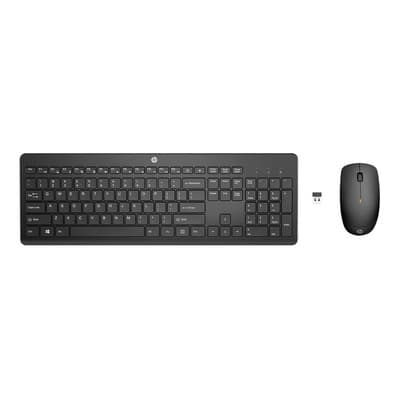 Combo Hp Teclado Y Mouse Inalámbrico Hp 235 1y4d0aa Mouse Negro Teclado Negro