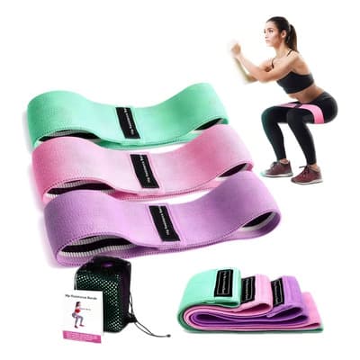 Cnbts Bandas Elásticas Fitness 3 Bandas De Resistencia Para Yoga, Entrenamiento De Fuerza, Pilates, Fisioterapia Estiramientos Bandas Antideslizantes De Ejercicios Verde, Rosa, Morado - $121.84 en Mercado Libre | PrecioMX