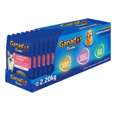 Pack X22 Sobres Ganador Recetas Húmedo Para Perros 100g C/u - $194.24 en Mercado Libre | PrecioMX