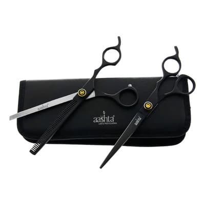 Tijera Profesional Aashta 7 Acero Inoxidable Color Negro - $769.00 en Mercado Libre | PrecioMX