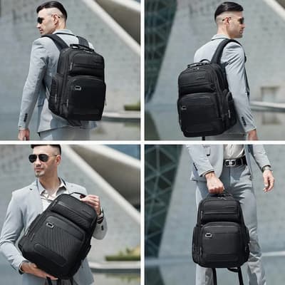 Mochila Porta Notebook Arctic Hunter B00492 Negra Impermeable con Bolsillo Laptop