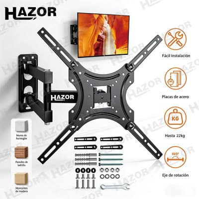 14-55 Pulgadas Base Soportes De Pantalla Pared Tv Soporta Hasta 22kg Compatible Con Cualquier Modelo, Inclinable, Ajustable, Se Adapta A Cualquier Pared Television Color Negro - $178.98 en Mercado Libre | PrecioMX