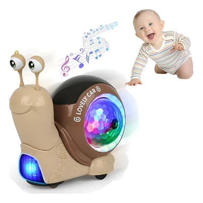 Caracol Eléctrico Gris Con Luz Y Música Para Bebés Marrón - $119.00 en Mercado Libre | PrecioMX