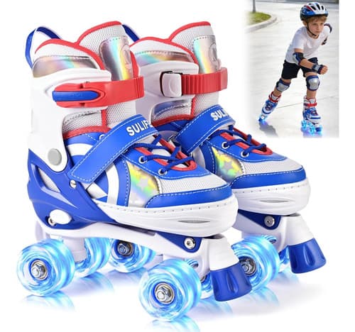 Patines 4 Ruedas Niños Ajustable Con Led Con El Freno - $569.43 en Mercado Libre | PrecioMX