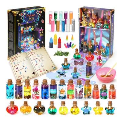 Kit De Pociones Mágicas Para Niños Brujas Halloween Juguetes Con 20 Botellas De Pociones De Bruja. Magic Juguetes De... Naranja