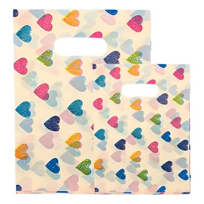 200 Bolsas Boutique De Embalaje De Plastico Ecologica Amarillo Corazones - $178.88 en Mercado Libre | PrecioMX