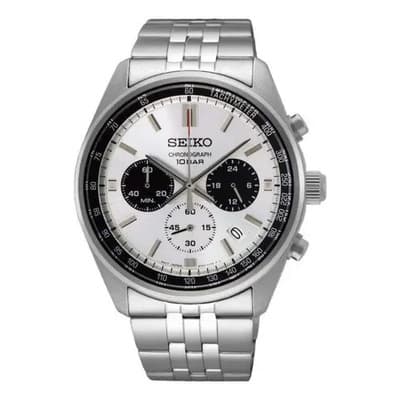 Reloj Pulsera Seiko Ssb425p1 Con Correa De Acero Color Prism Crush Silver - Fondo Gris - Bisel Negro - $6,460.00 en Mercado Libre | PrecioMX
