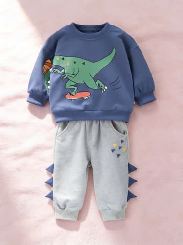 Conjunto De Niños De Estampado Dinosaurio Para Bebe 0-5 Años - $120.00 en Mercado Libre | PrecioMX