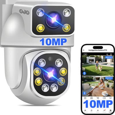 Ojo® 10mp Doble Pantalla Cámara Cámara Vigilancia Lentes Blanco - $436.53 en Mercado Libre | PrecioMX