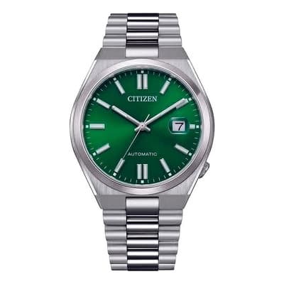Reloj Citizen Sport Luxury Nj0150-56x Para Hombre TSUYOSA Verde Color de la correa Plateado Color del bisel Plateado
