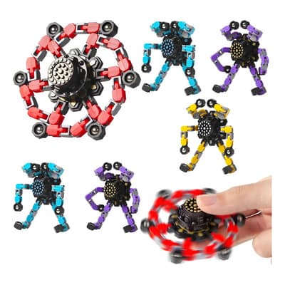 Fidget Spinners Transformables,6pcs Juguetes Sensoriales Divertidos Para Niño Adulto,cadena Deformable Diy Robot... Multicolor - $88.39 en Mercado Libre | PrecioMX