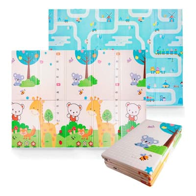 Tapete Para Bebé Plegable Doble Vista Xl (150x200 Cm), Tapete De Juego Infantil Para Niños Impermeable Y Resistente, Ultra Suave Para Gateo Y Estimulación Temprana, Colchoneta Interior/exterior - $599.00 en Mercado Libre | PrecioMX