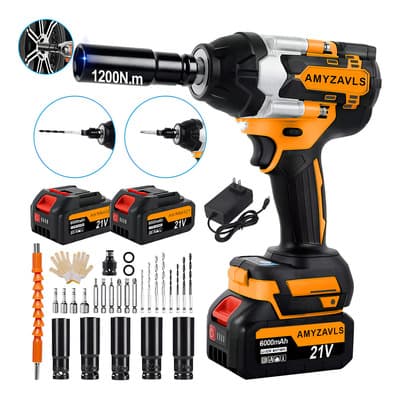 Llave de Impacto Inalámbrica Amyzavls BS-1200 Motor Sin Escobillas Batería 6Ah - $998.00 en Mercado Libre | PrecioMX