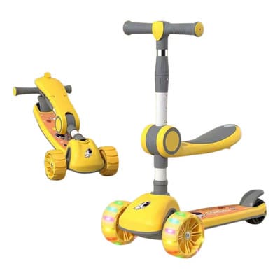 Patin Del Diablo Scooter Infantil 3 En 1 Musica Luces Led Amarillo - $899.71 en Mercado Libre | PrecioMX