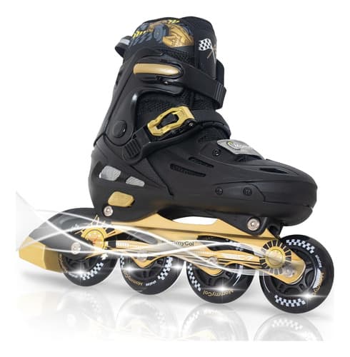 Patines En Línea Para Niñas Y Niños Con Rueda Negra, Ajustab - $735.66 en Mercado Libre | PrecioMX