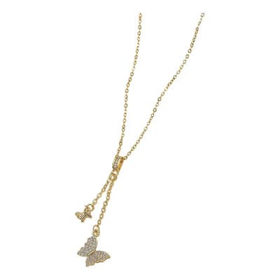 Collar Vowstone Con Dije De Mariposa Para Mujer Chapado En Oro Joyería Fina Elegante Resistente Ideal Para Regalo Dorado - $92.00 en Mercado Libre | PrecioMX