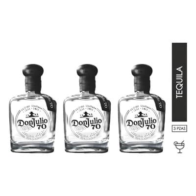 3 Pzs Tequila Don Julio 70 700ml - $2,299.00 en Mercado Libre | PrecioMX