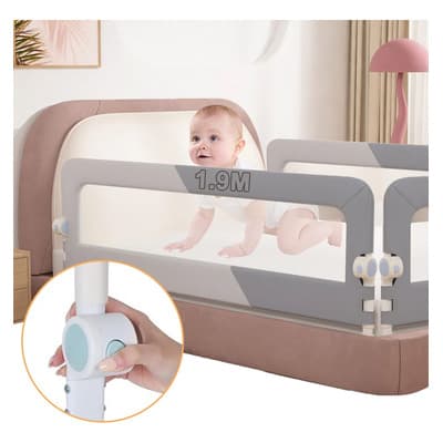 Barandilla Cama Seguridad Banna Ajustable Plegable 1.9m Gris - $548.00 en Mercado Libre | PrecioMX