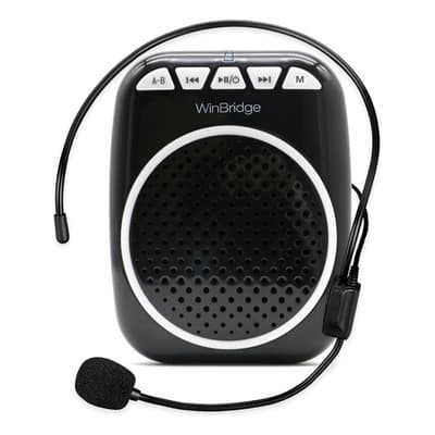 Amplificador de Voz WinBridge WB001 Portátil Cintura 15W Negro Bluetooth