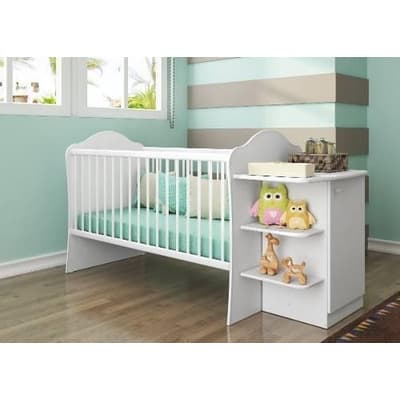 Cuna Con Comoda Blanco Premium 2726.0001