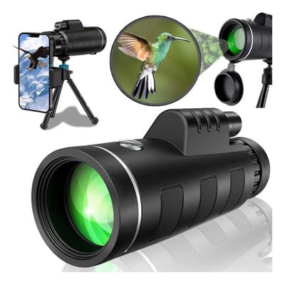Monocular Telescopio Fotográfico Portatil Impermeable De Hd 40 X 60 Con Trípode, Tiiyee Telescopio Monocular Para Fotografía Con Teléfono Móvil Y Viajes Al Aire Libre Negro - $218.80 en Mercado Libre | PrecioMX