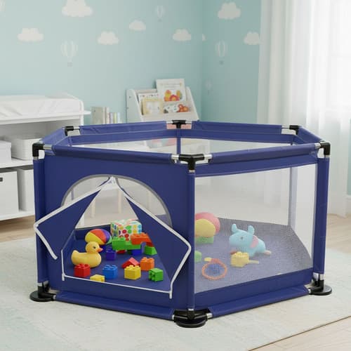 Corral Bebe Infantil Hexagonal Gimnasio De Juegos 135x64cm - $459.00 en Mercado Libre | PrecioMX
