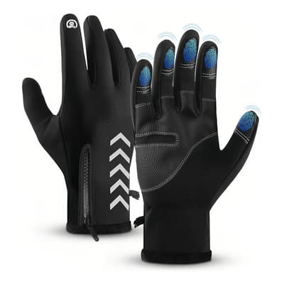 Guantes Para Moto Guantes De Cuero Térmicos Impermeables Touch Para Moto/bici Negro Talla Xl Jeeyee - $138.60 en Mercado Libre | PrecioMX