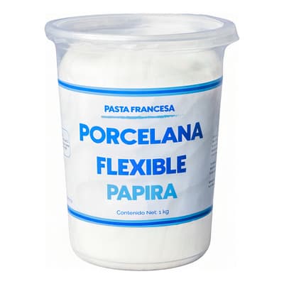 Porcelana Flexible Pasta Francesa Moldeable Papira 1 Kg Color Blanco - $169.00 en Mercado Libre | PrecioMX