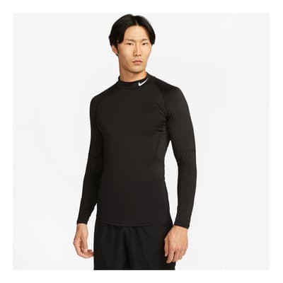 Nike Pro Playera Dri-fit Negra De Manga Larga Para Hombre