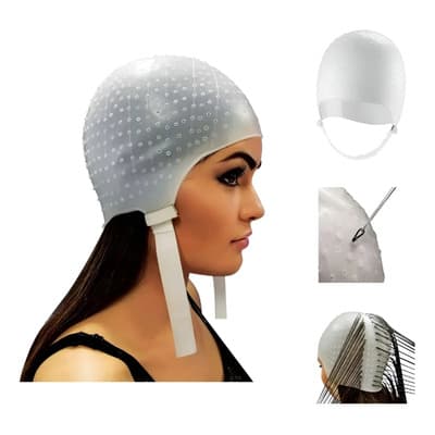 Gorra Para Tinte Mechas De Silicon Color Blanco - $59.64 en Mercado Libre | PrecioMX