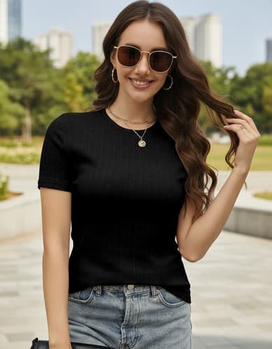 Blusas De Mujeres Casual Salir Negras Elasticidad Moda Dama - $98.00 en Mercado Libre | PrecioMX