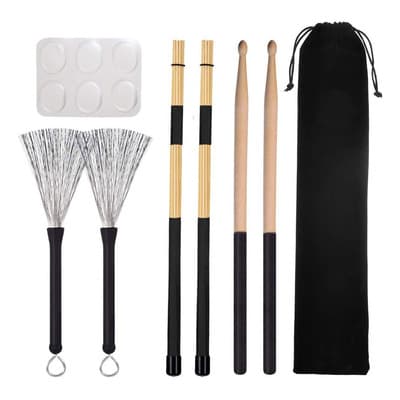 2 Par Baquetas Y Accesorios De Percusión De Cepillos Batería - $240.84 en Mercado Libre | PrecioMX