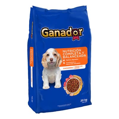 Alimento Para Cachorro Ganador 20 Kgs - $829.00 en Mercado Libre | PrecioMX
