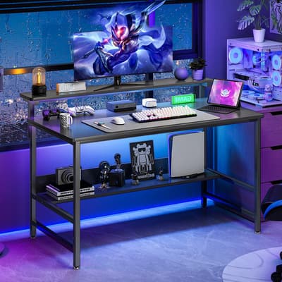 Escritorio Gamer Escritorio Moderno Para Home Office Mesa Computadora escritoriominimalista Negro