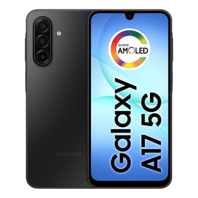 Teléfono móvil Samsung Galaxy A17 5G con IA, 128 GB, 4 GB de RAM, cámara de 50 MP, pantalla 6.7, NFC, IP54, negro