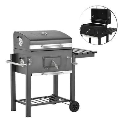 Asador Ahumador Carbón Parrilla Resistente Acero Inoxidable Shopmall Color Negro - $3,278.60 en Mercado Libre | PrecioMX