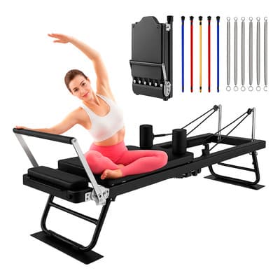 Cama Reformer Para Pilates Ejercicios Plegable Vanlig® Color Negro - $8,599.50 en Mercado Libre | PrecioMX