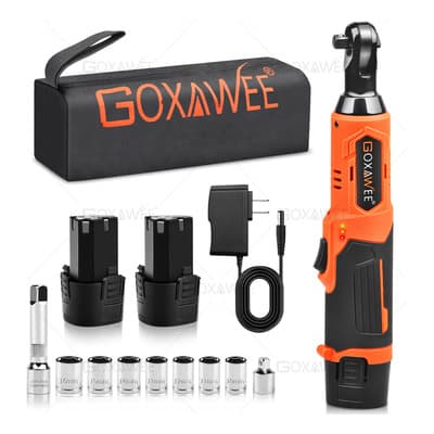 Goxawee® Llave De Impacto Inalambrico 3/8 , Matraca Eléctricas 46n.m, Trinquete Electrico 1500mah Batería*2, Velocidad Regulable Sin Escalonamiento, Con 7 Vasos Y Bolsa De Transporte - $620.87 en Mercado Libre | PrecioMX