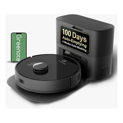 Greenote Robot Aspirador Trapeador, Vaciado Automático De Polvo (hasta 100 Días), Evita Obstáculos, Navegación Lidar, 10000pa De Succión Para Alfombras Y Pelo De Mascotas, 285min De Batería