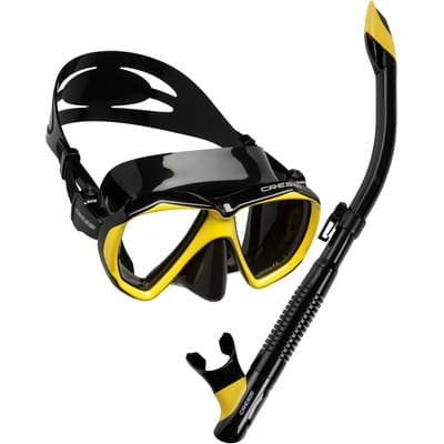 Combo Cressi Visor Ranger & Snorkel Tao Snorkeling Y Buceo Color Negro/amarillo - $1,405.05 en Mercado Libre | PrecioMX