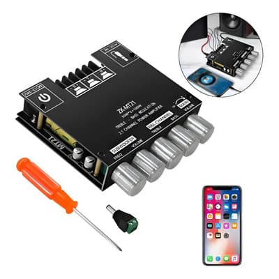 Placa Amplificador Audio Bluetooth 5.0 Zk-mt21 50wx2+100w Negro - $208.88 en Mercado Libre | PrecioMX