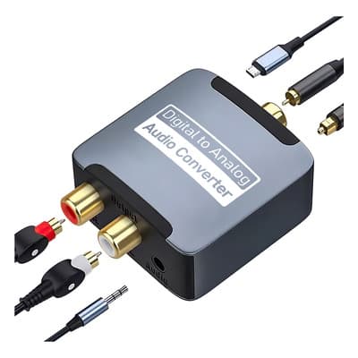 Convertidor De Audio Coaxial De Fibra Óptica Spdif Digital Aomu Gris - $211.00 en Mercado Libre | PrecioMX
