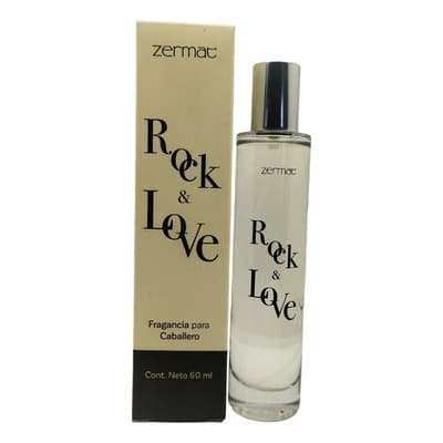 Fragancia Para Caballero Con Atomizador Rock And Love 60 Ml