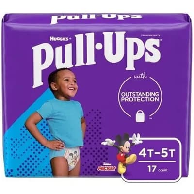Huggies Pull Ups 4t - 5t X 17 Unidades Para Varon Género Niños - $727.55 en Mercado Libre | PrecioMX
